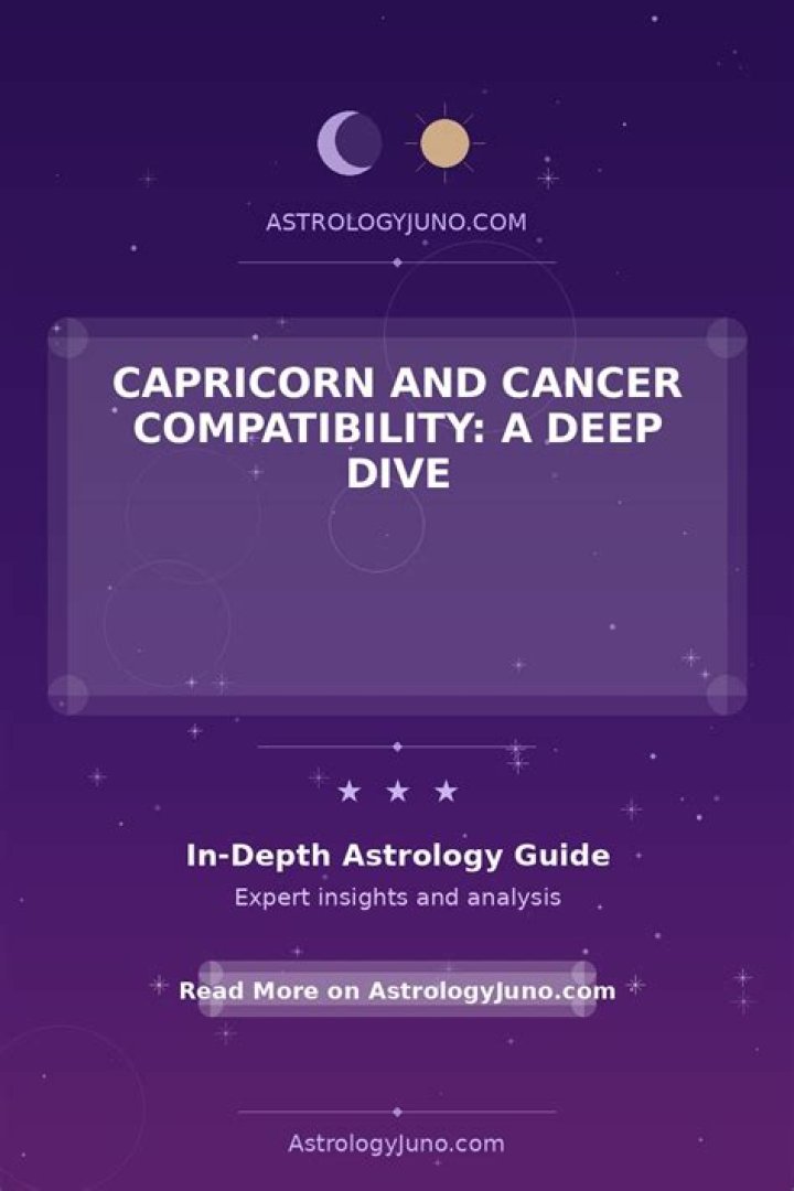 Capricorn Compatibility with Cancer: A Deep Dive into Zodiac Relationships