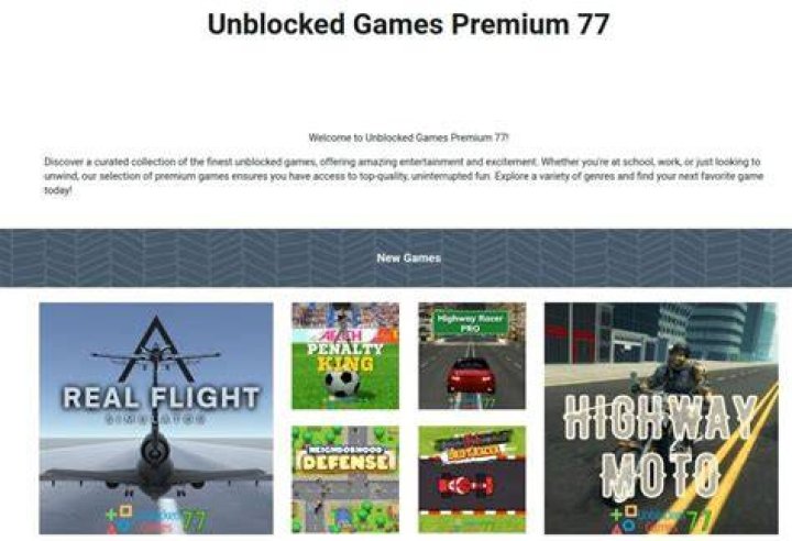 Unblocked Games at 77: Your Ultimate Guide to Fun and Entertainment